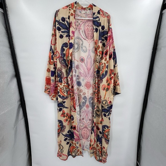 NATURAL LIFE Jackets & Blazers - Natural Life Womens Kimono Duster Size L/XL Bohemian Festival Artsy